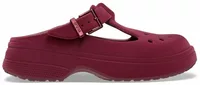 Classic Mary Jane Clog Velvet Beetroot