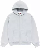 Fleece Zip Hoodie Grey Heather