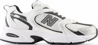 White Silver Metallic Black