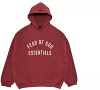 Fear of God Essentials Fleece Hoodie Crimson