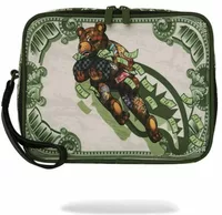 Sprayground Money Fly Bear Toiletry Green