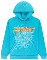 Sp5der Punk V2 Hoodie Cyan