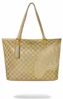 Sprayground 2 Tone Gold Trinity Tote Gold