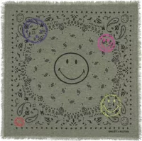 Small Bandana Hachi Smiley Brode Marl Khaki