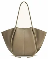 Wide Tote Bag Taupe