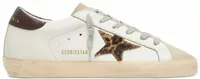Golden Goose Super-Star White Leather Leopard Print Star (W)