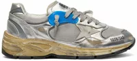 Silver Laminated Leather Mesh White Star Silver Heel Tab (W)