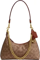 Coach Juliet Shoulder Bag 25 In Signature Canvas Brass/Tan Caramel