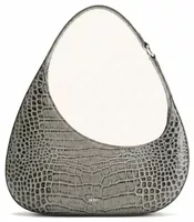 Shoulder Bag Light Grey Croc