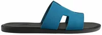 Hermes Izmir Sandal Bleu Bleuet Suede