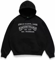 Denim Tears ADG Stamp Hoodie Black