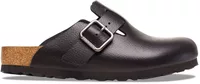 Birkenstock Boston Wire Buckle Natural Leather Vintage Wood Black