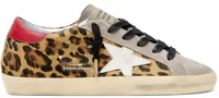Super-Star Leopard Pony Red Heel Tab (W)