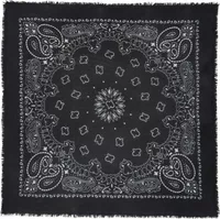 Cashmere Bandana Hachiko Black
