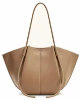 Wide Tote Bag Clay Brown