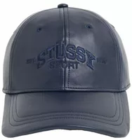 Sport Leather Cap Navy