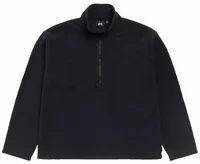 Half Zip Thermal Mock Neck Black