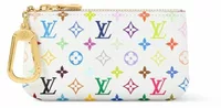 Louis Vuitton x Takashi Murakami Key Pouch Multicolor White