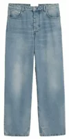 Baggy-Fit Cotton Jeans L30 Used Blue