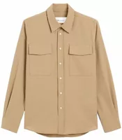 Wool Shirt Mastic Beige