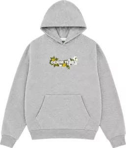Floral Logo Hoodie (SS26) Grey