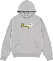 Floral Logo Hoodie (SS26) Grey
