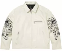 x Ys Leather Jacket White