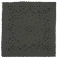 Cashmere Bandana Hachiko Dark Khaki