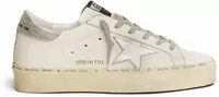 Golden Goose Hi-Star White Leather Silver Heel (W)