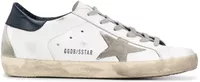 Golden Goose Super-Star Suede Star Blue Heel Tab (W)