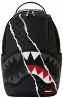Sprayground Center RIP Revealing Gray Check Backpack Multicolor
