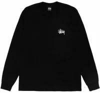 Basic Stussy LS Tee Black