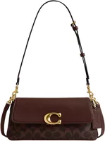 Coach Jet Shoulder Bag In Signature Canvas Brass/Maple
