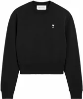 Ami Paris Ami De Coeur Cotton Sweatshirt Black/White Cream (W)