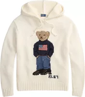 Polo Bear Hooded Jumper Parchment Cream