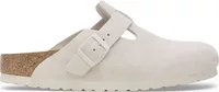 Boston Soft Footbed Suede Antique White