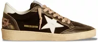 Golden Goose Ball-Star Black Velvet Black White Leather (W)