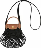 Longchamp Le Pliage Filet XS Mesh Bag Black