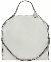 Stella McCartney Falabella Fold-Over Tote Bag Pearl Grey