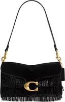 Coach Tabby Shoulder Bag 26 With Crystal Beaded Fringe Brass/Black