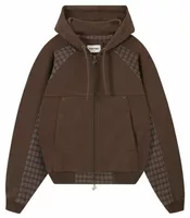 Kim Zip-Up Hoodie Brown