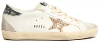 Golden Goose Super-Star White Ice Gray Gold Glitter (W)