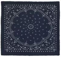 Kujten Extra Large Cashmere Bandana Chiko Dark Navy Blue