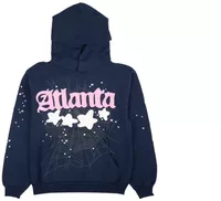 Sp5der Atlanta Hoodie Navy