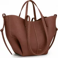 Polène Cyme Mini Edition Textured Cognac