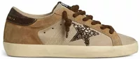 Super-Star Beige Brown Suede Brown Glitter Star (W)