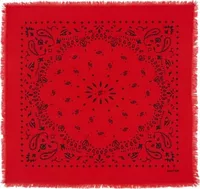 Small Cashmere Bandana Hachi Coral Red