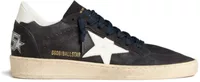 Golden Goose Ball Star Dark Blue Suede White Leather Star Dark Blue Heel Tab (W)