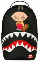 Sprayground Family Guy Stewie Holding Bear Keychain Backpack Black