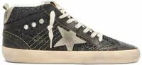 Black Glitter Dove Gray Suede Star (W)